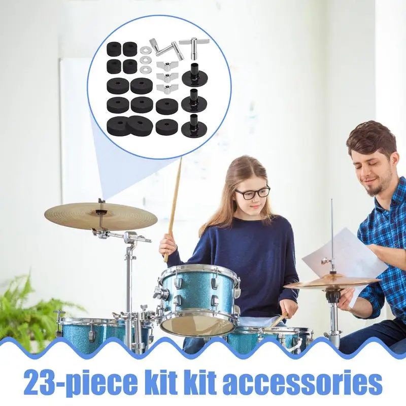 Drum Stand Sleeve Non-Slip Sturdy Felts Replacement Sleeve Improve Sound Quality Reduce Noise Drum Stands Pad For Stage