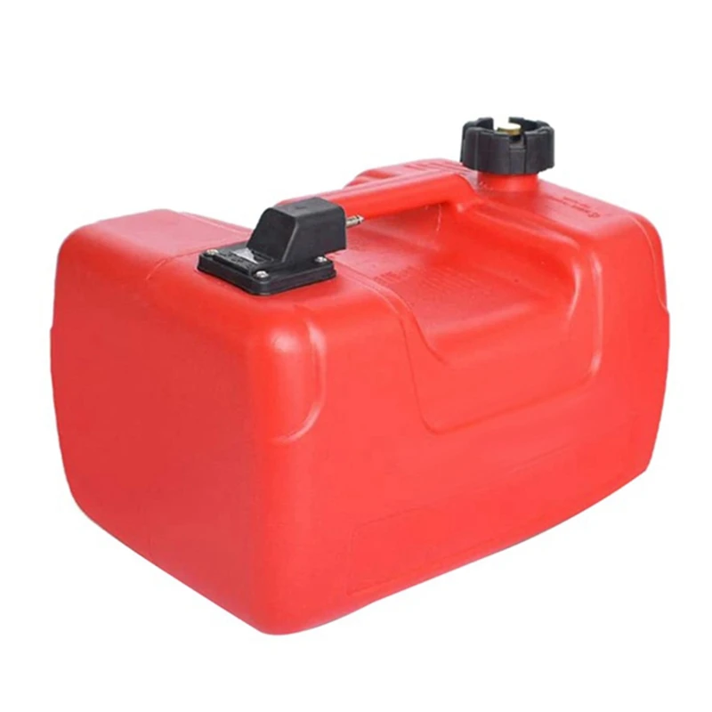 12L Fuel Tank Oil Box Marine Container W/Connector Anti Static Corrosion Resistant Gas Outboard Accessories Boat Yacht