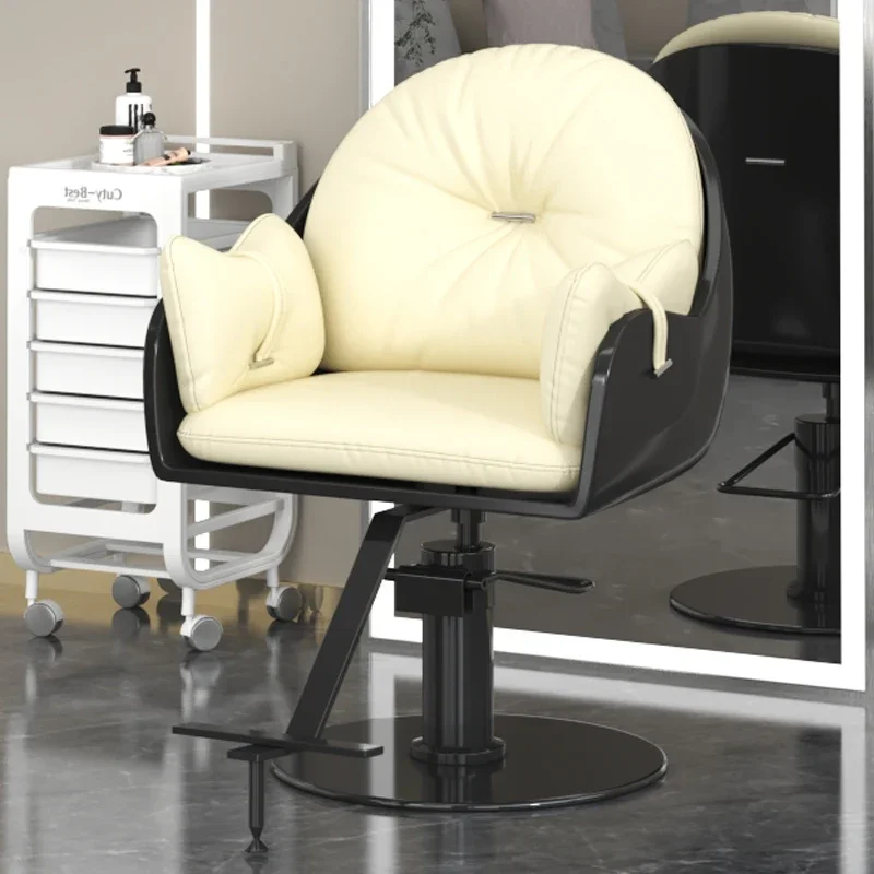 Hydraulic Beauty Salon Chair Chairs Nail Swivel Barber Stool On Wheels Spa Sillas Chaises Office Wash Furniture Desk Equipment