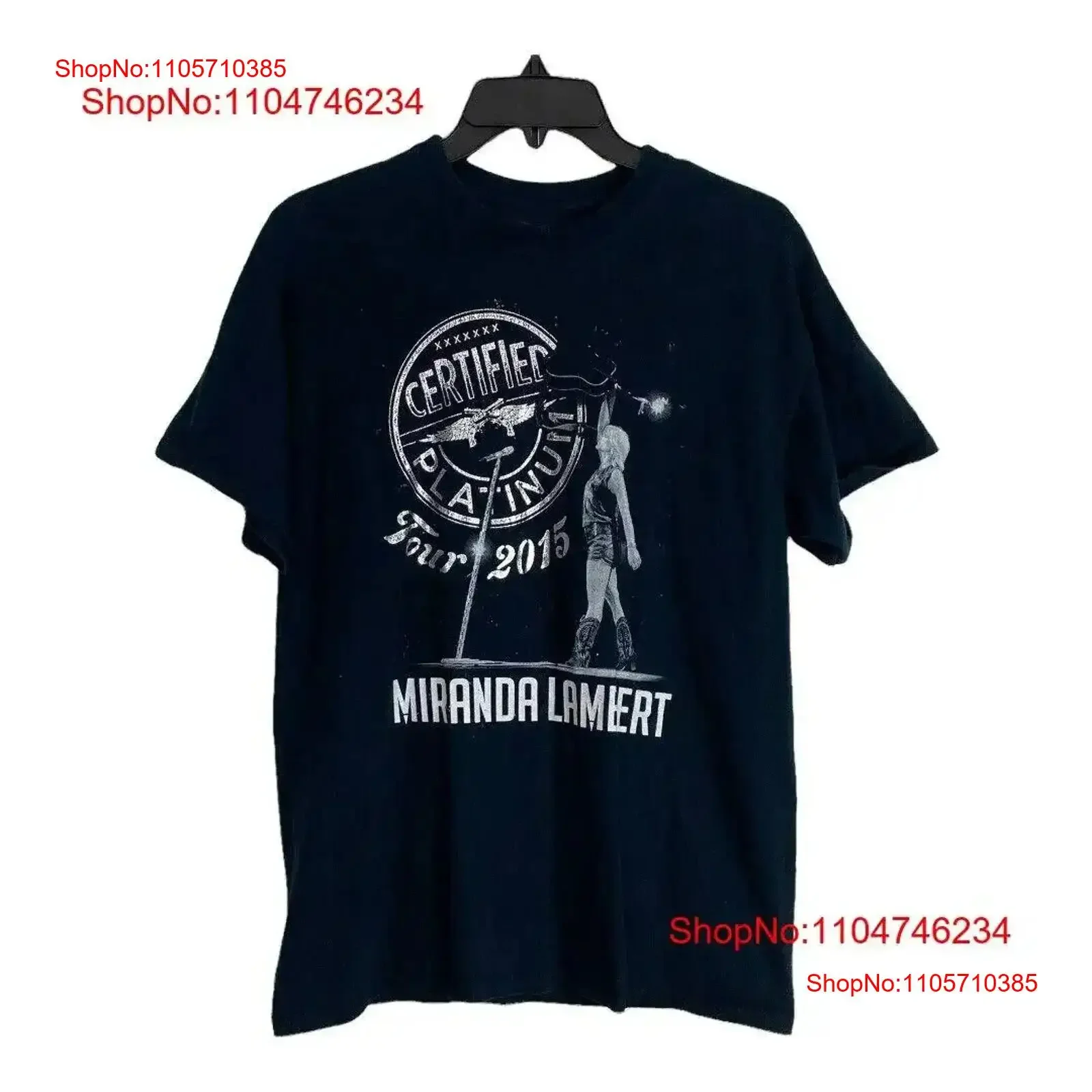 New Miranda Lambert Tour 2015 For Fans S 5XL T Shirt TU01_64 vintage Washed Comfortable Casual Top Everyday Wear vintage