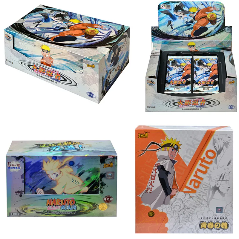 KAYOU Anime Original Naruto Cards Chapter Of The Array Box Added SE Ninja World Collection Cards Toy For Children Christmas Gift