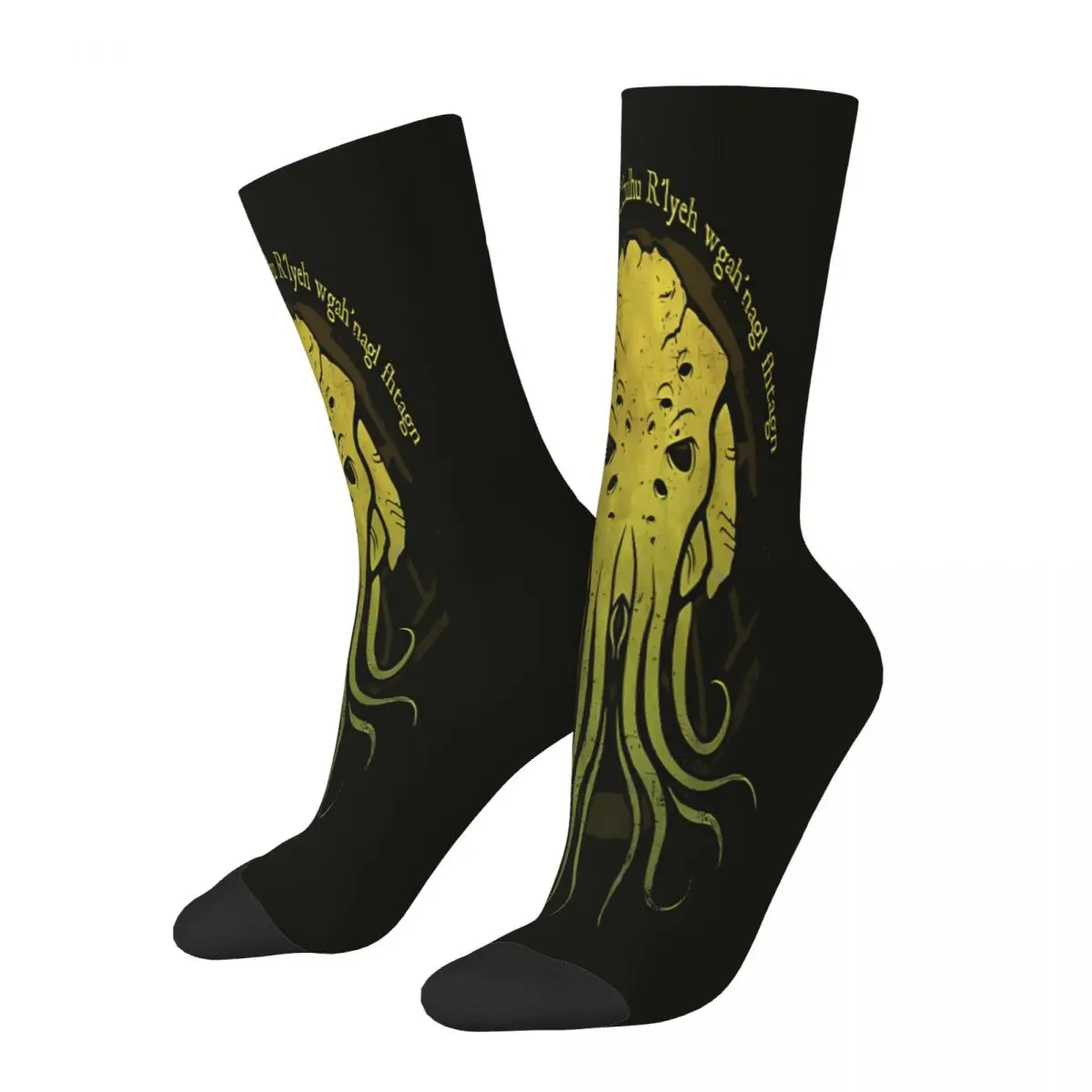 Dread Cthulhu Distressed Chant Lovecraft Cthulhu Socks Male Mens Women Winter Stockings Printed