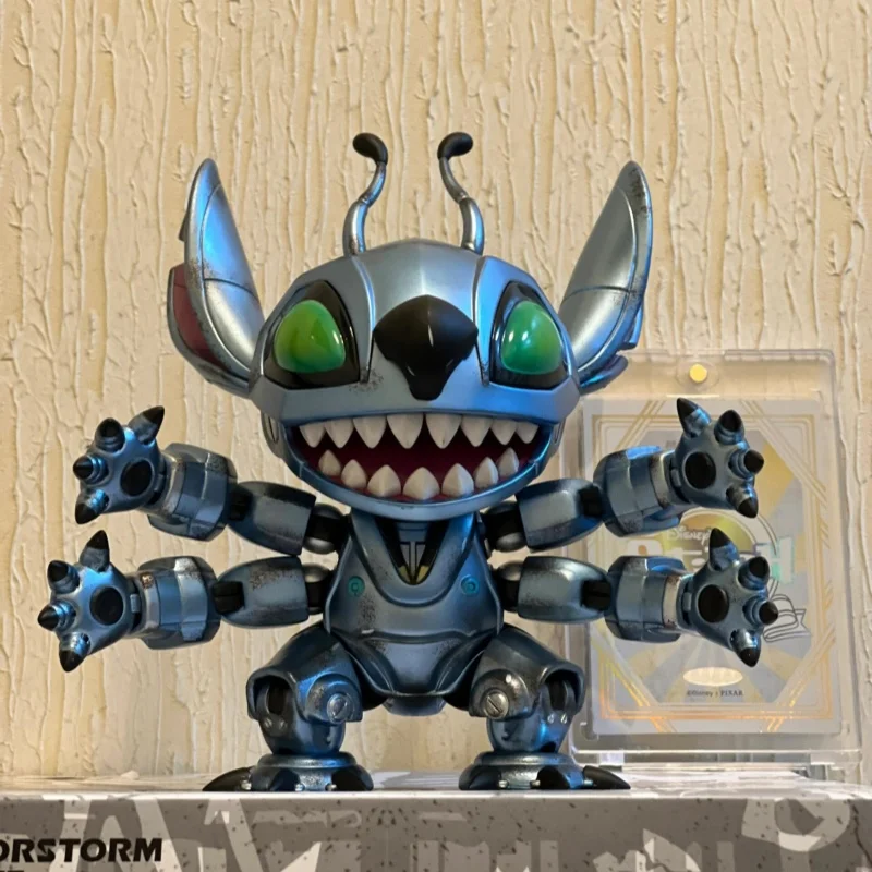 

New Disney Stitch Machinery Cool Action Figure Anime Model Toys Collection Desktop Decoration Birthday Christmas Gift In Stock