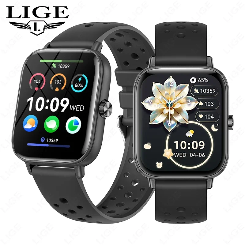 

LIGE Smart Watch 1.83" Smartwatch for Women Bluetooth Talk Fitness Tracker 100+Sport Mode Waterproof Smart Wrist Watch Woman+Box