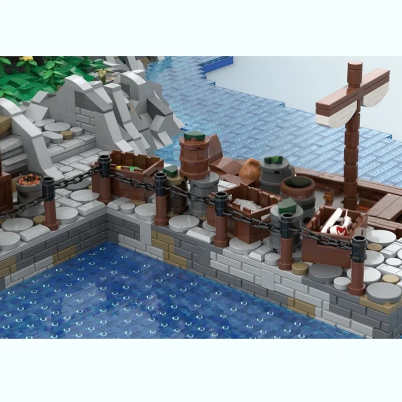 medieval Greenhaven island bricks 19th century tranquil haven blocks docking idyllic retreat moc cottage vacation home unique