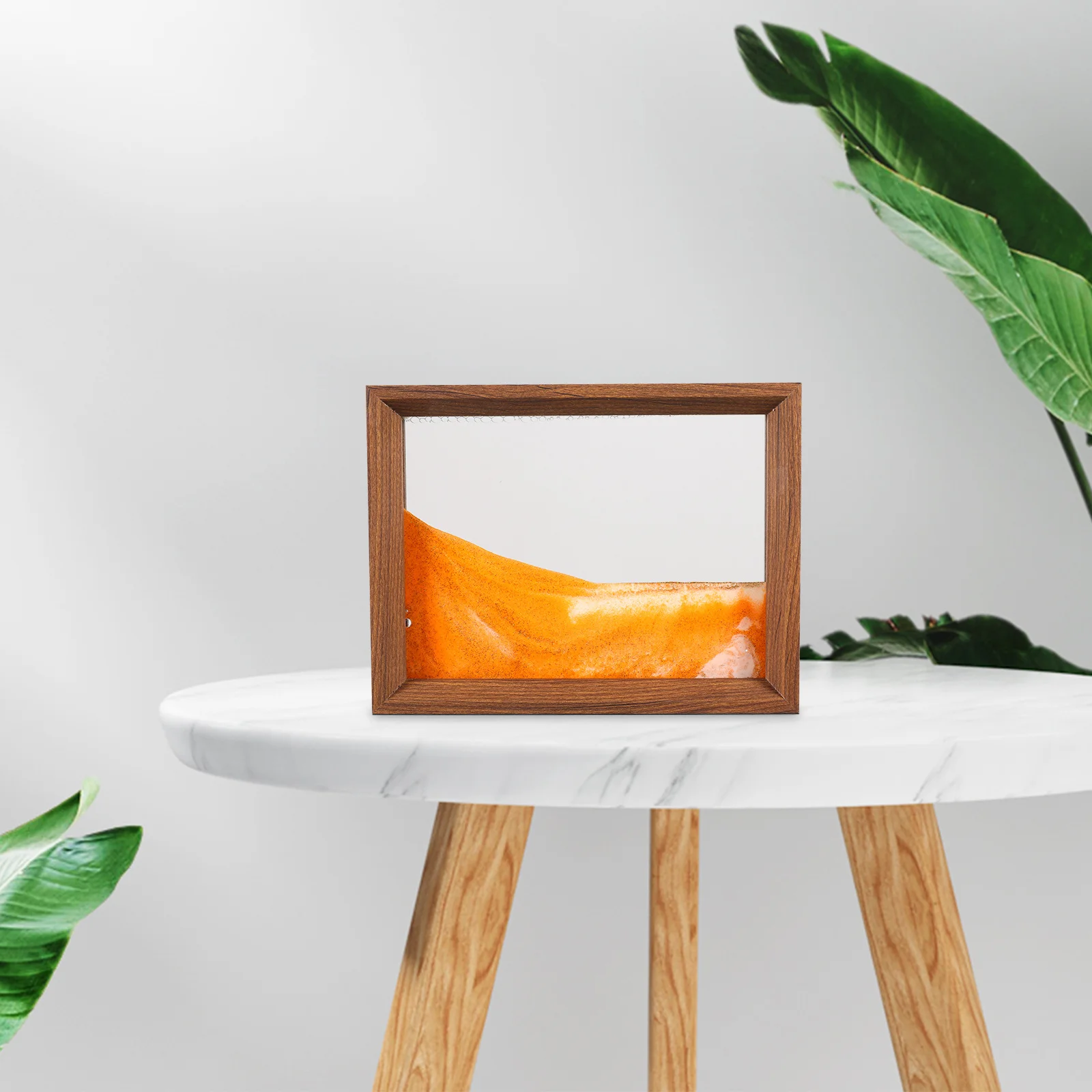 Peinture de sable dynamique de 10 pouces, cadre d'art de sable coloré pour décoration de bureau, Table de bureau, décoration de la maison, visuel apaisant