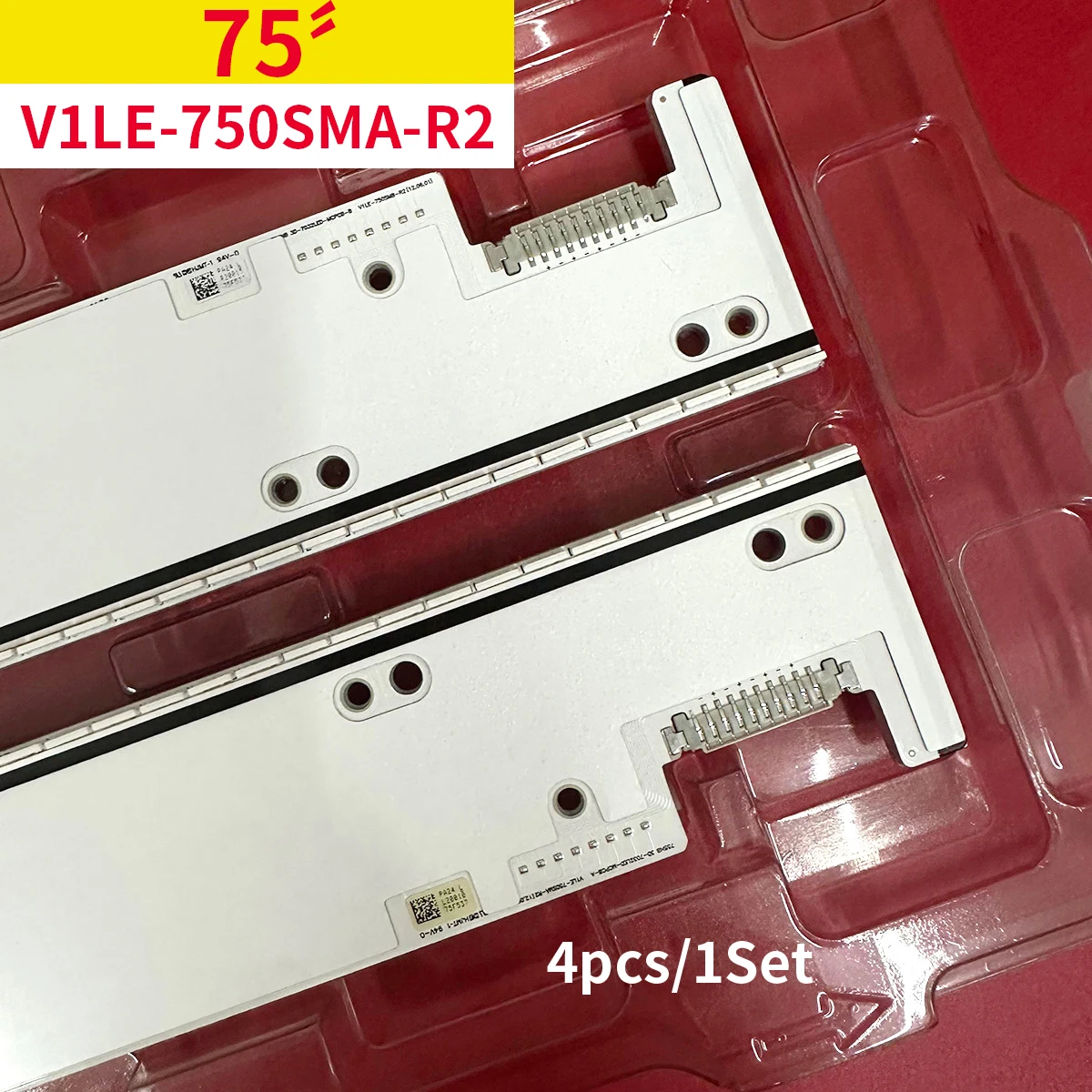 75SNB 3D-7032LED-MCPCB-B LED Backlight Strip For 75