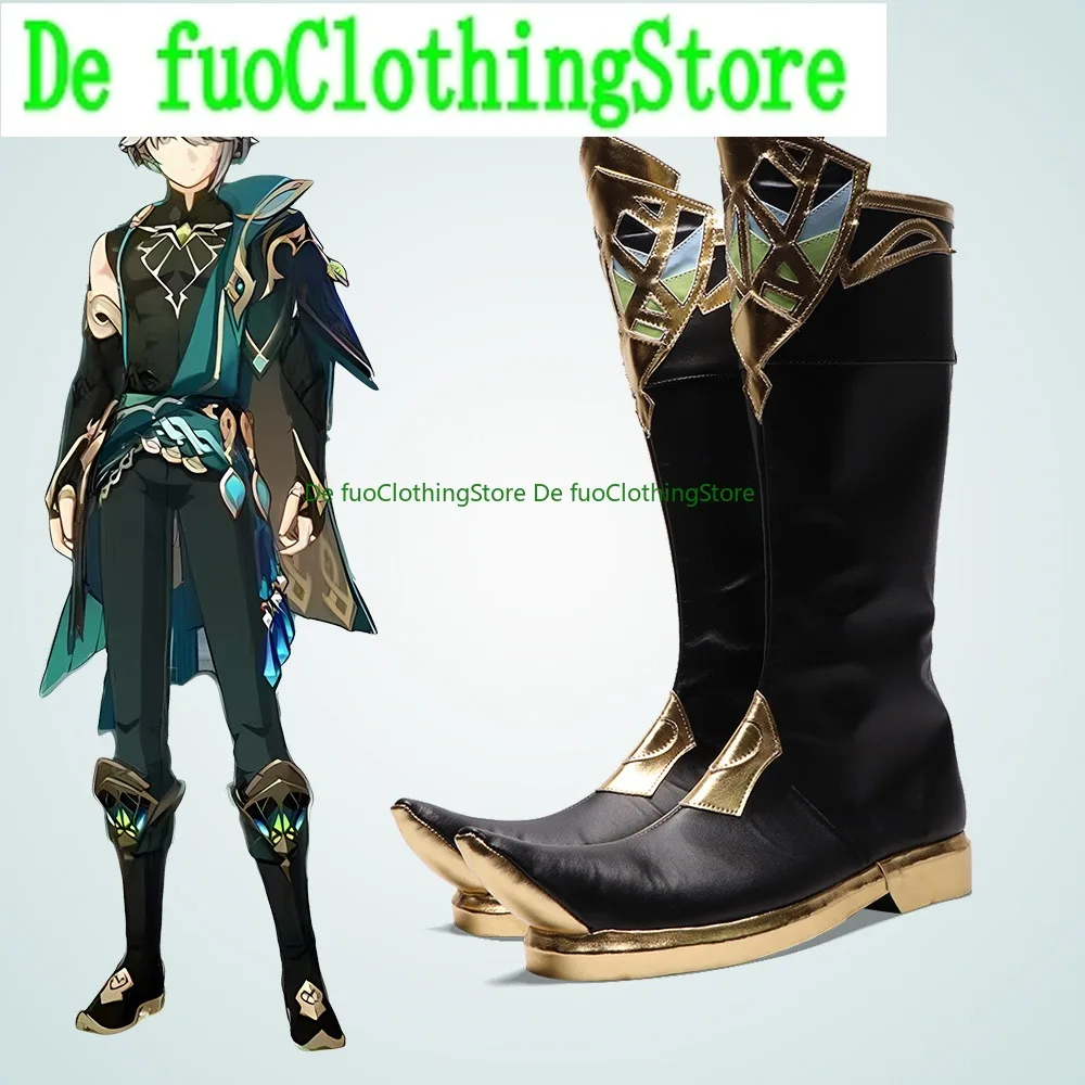 

Cosplay Shoes Popular Game Genshin Impact Elhaysen Role Playing Shoes Props Boots Halloween Accessories Boots Anime Shoes