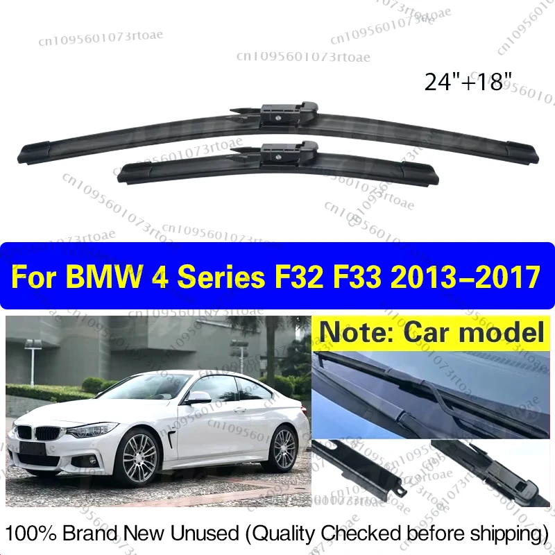 

Car Front Wiper Blade For BMW 4 Series F32 F33 F36 F80 2013 - 2017 Windshield Windscreen Naturl Rubber Car Accessories 24"+ 18"