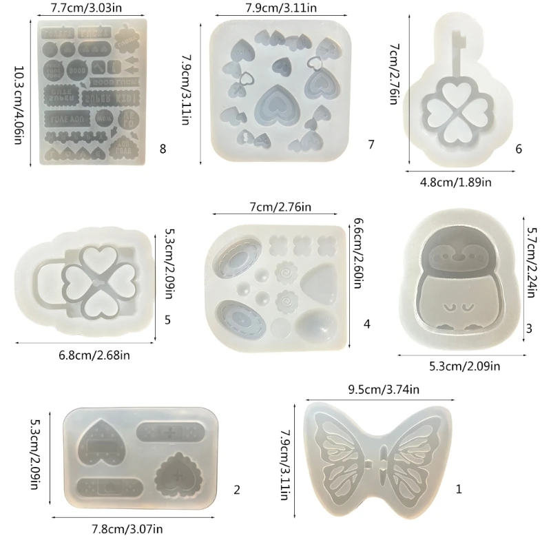 Delicate Crystal Crafting Silicone Moulds Multifunctional Resin Mold Silicone Mold for Crafters and Artists R3MC