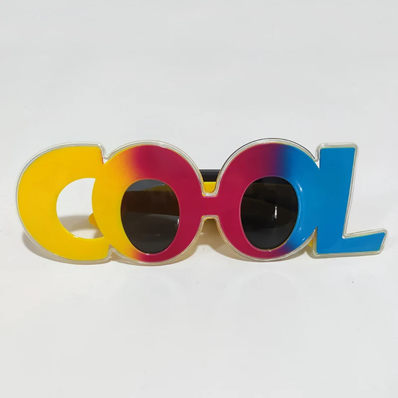 Grappige coole tekenbril jongens meisjes nachtzonnebril neon gloeiende bril cool ogende nieuwigheid hoogwaardige fotografie rekwisieten