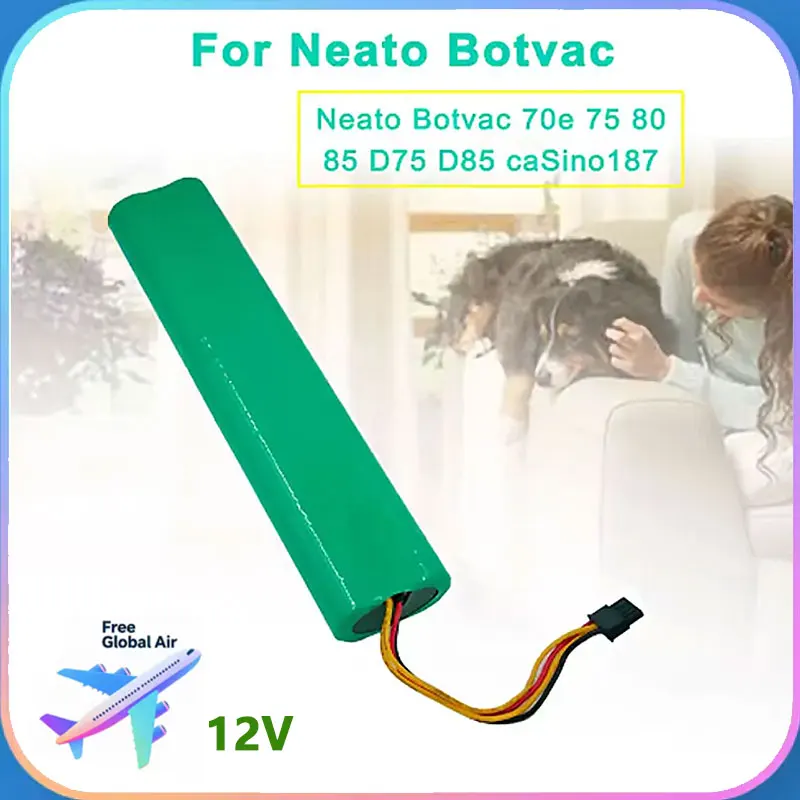 

New 12V 8000mAh Li-ion replacement battery for Neato BotVac 70e 75 80 85 D75 D85 Vacuum Cleaner for neato Botvac D series