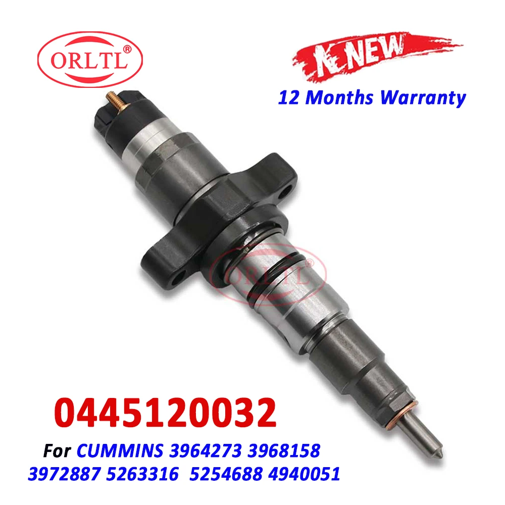 

ORLTL NEW 0 445 120 032 Fuel Injector 0445120032 Diesel Injection Nozzle For BOSCH CUMMINS 3972887 5263316 5254688 4940051