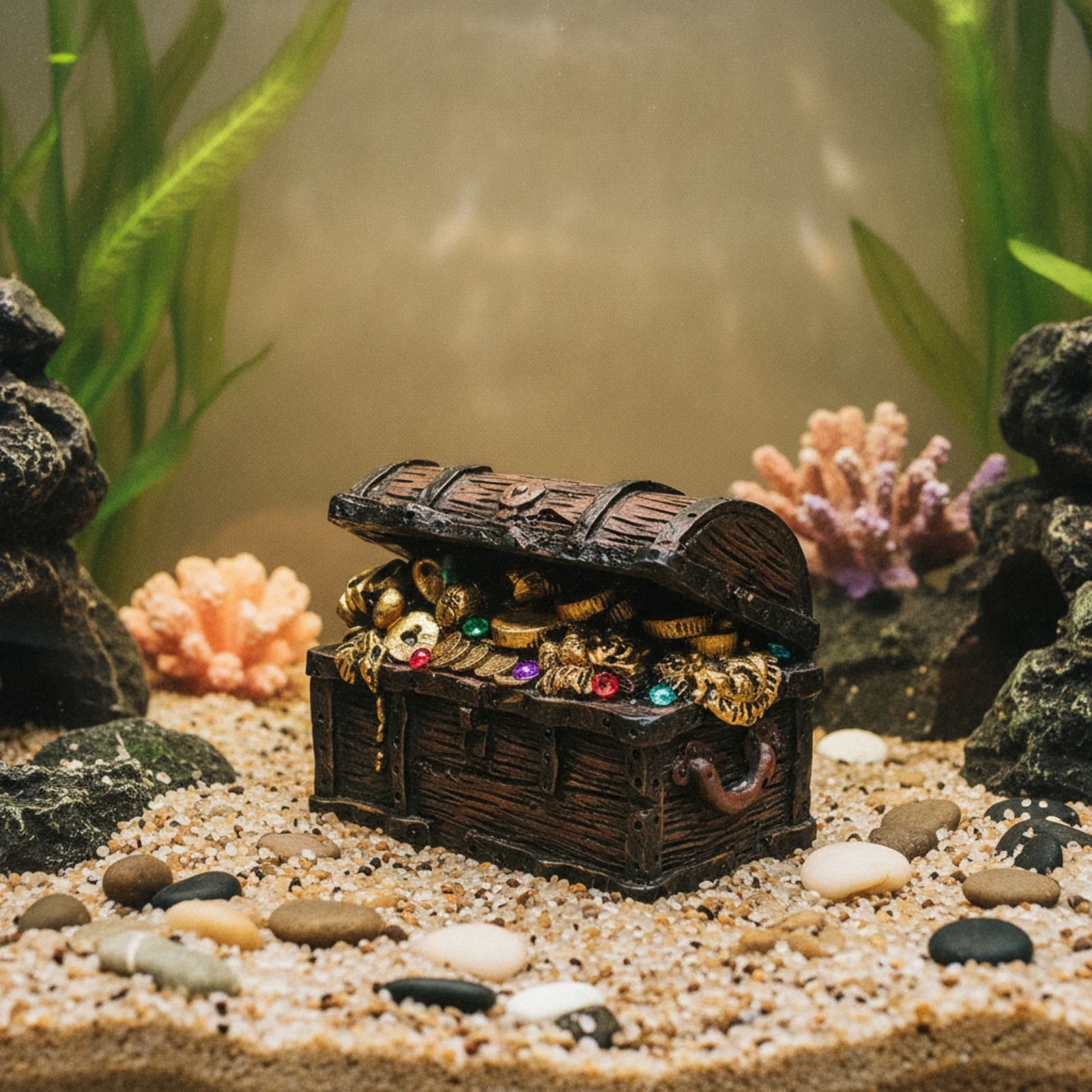 Resin Aquarium Decoration Detailed Resin Aquarium Ornament Aquatic Tank Ornament Easy to Clean Stable for Aquascaping