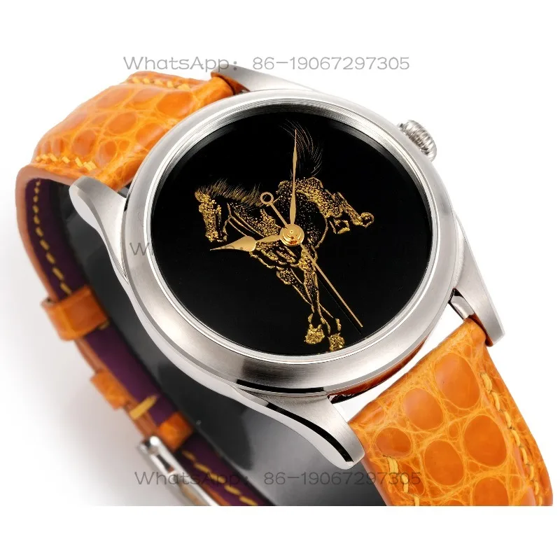 Gold Craft Year of The Horse Zodiac Mechanical Watch, Light Luxury Business Men's Mechanical Watch