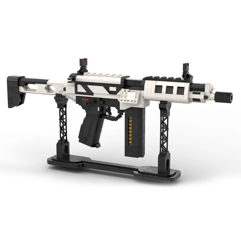 1483PCS Military Weapon Series Fictional SMG Building Blocks Particle Modular Gun Technology Model Boys Xmas Gifts MOC-174288