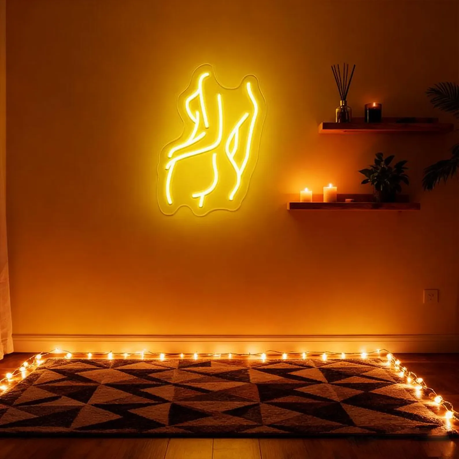 Profile Woman Body Neon Sign,Minimalist Female Body Sign,Girl Body Neon Sign,Woman Body Art,Body Neon Sign,Custom Neon Sign