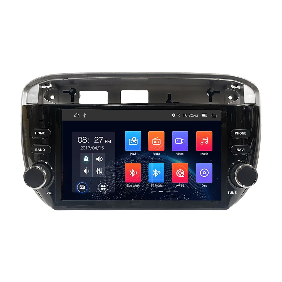 7 "Scherm Android 15 Autoradio Draadloze Carplay Autoradio Voor Fiat Linea Punto 2010-2015 Bluetooth Stereo Multimedia speler 1DIN - afbeelding 2