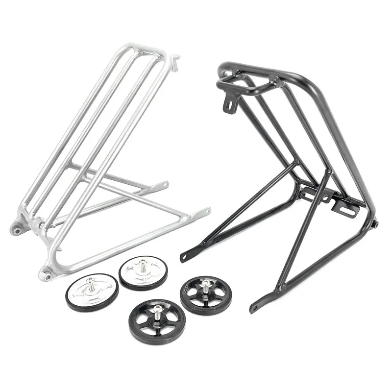 Litepro Bicycle Luggage Carrier For Brompton Folding Bike Rack Aluminum Alloy Standard Rear Cargo Racks Easywheel