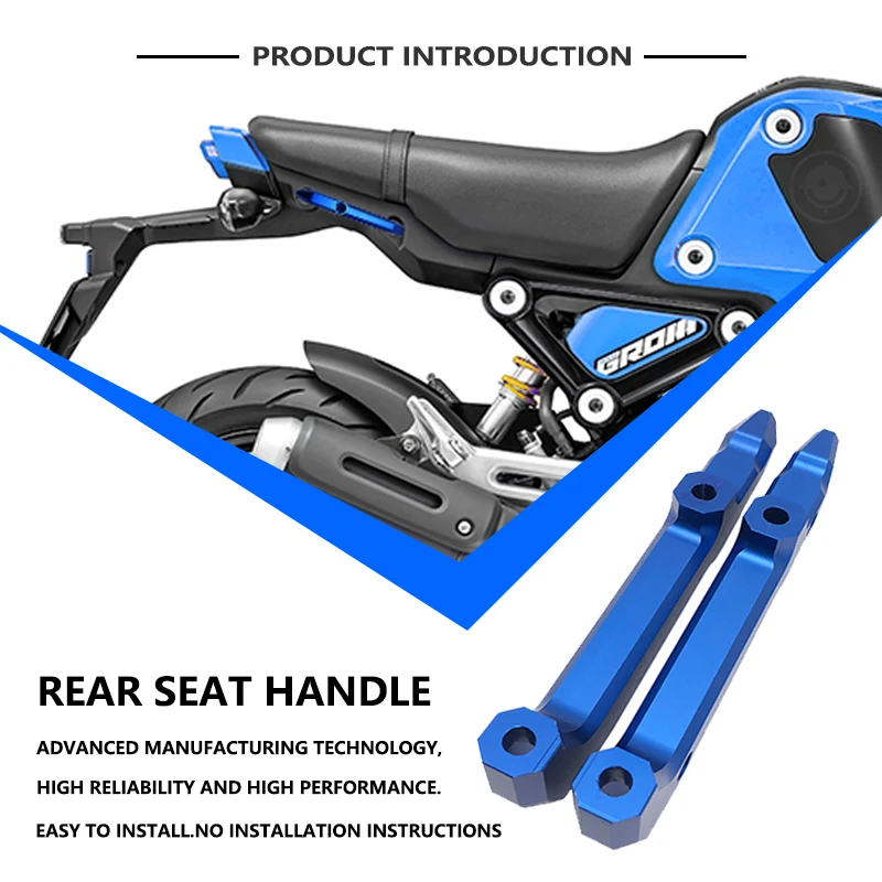 For Honda GROM MSX125 MSX 125 2021-2022 Motorcycle Accessories Passenger Armrest Rear Seat Armrest Decorative Handlebar Bracket