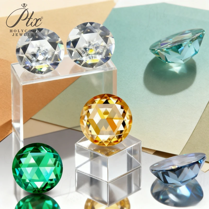 Flat Bottom Rose Cut Moissanite Diamond High-Quality Faceted Loose Stone with Elegant Shine for Jewelry Designers and Collectors