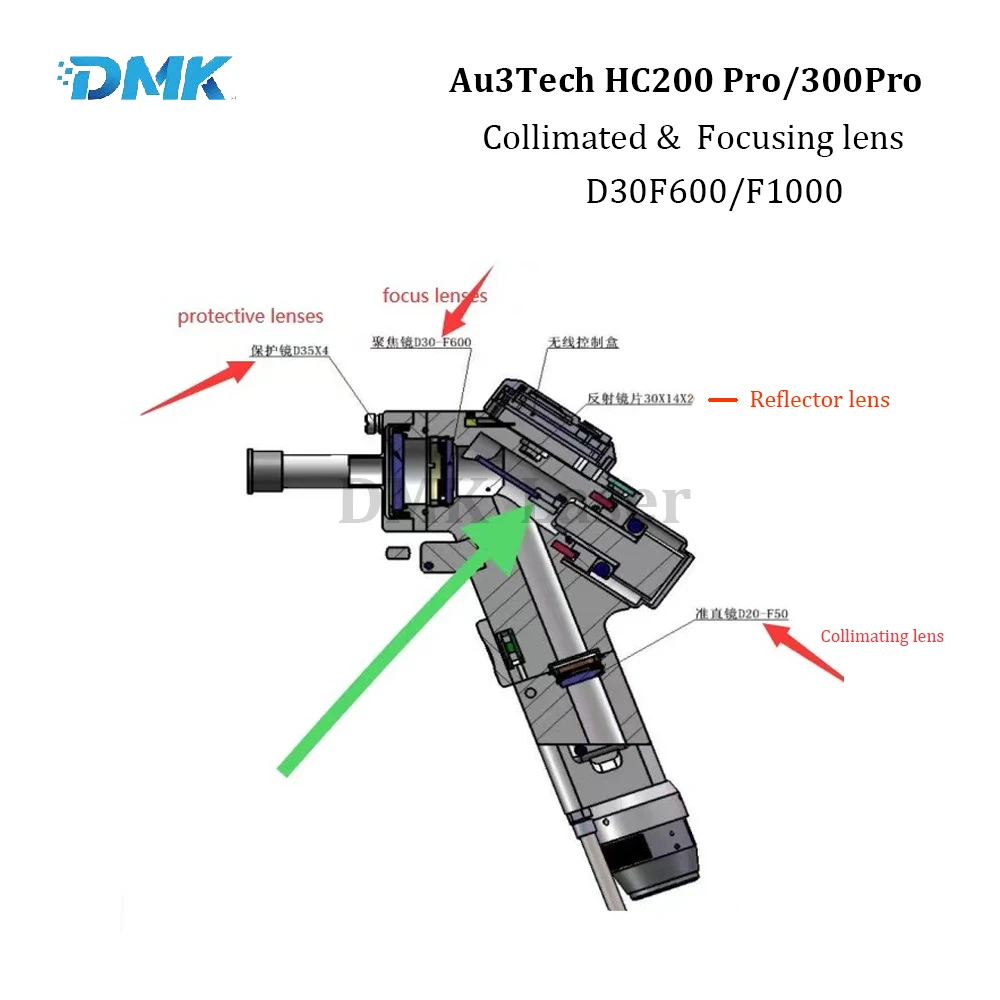 Fiber  laser Collimated focusing lens D30 F600/F1000 for Autech HC 200Pro/300Pro