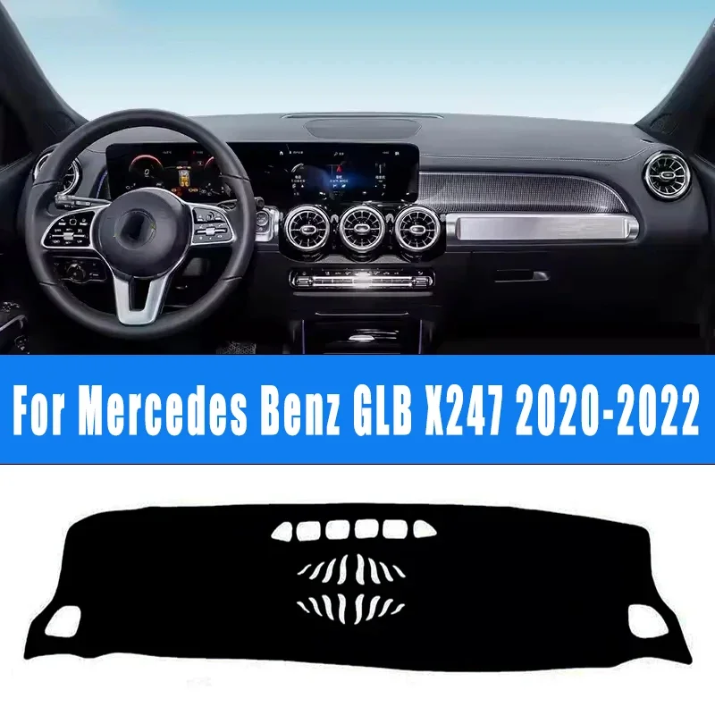 

Car Dashboard Mat Dash Cover Central Control Pad Nonslip Cape Sunshade Accessories For Mercedes Benz GLB X247 2020-2022 2021