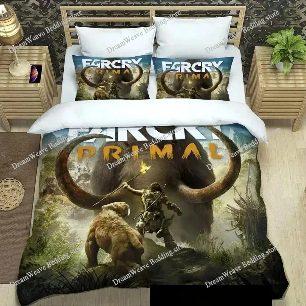 Exquisite 3D Far Cry Wallpaper Anime Game Print Bedding Set Duvet Cover Comforter Bed Youth Girls Boys Gift Luxury Gift96