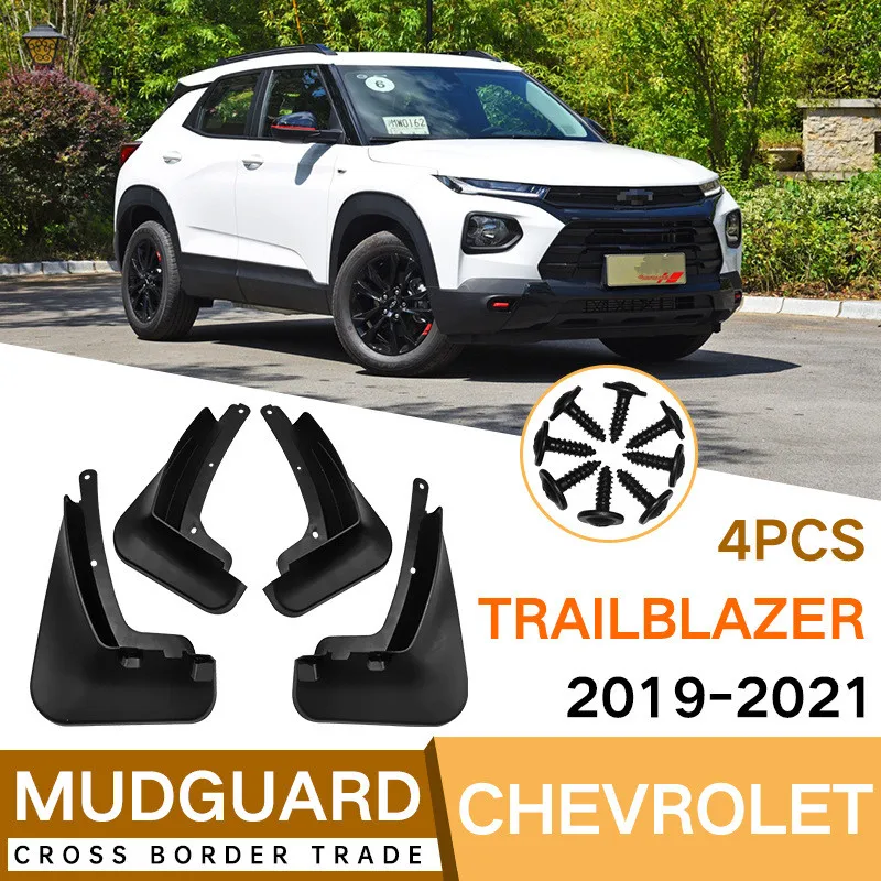 Front Rear Mud Guards Mud Fender For Chevrolet Trailblazer 2019 2020 2021 Exterior Mudguards Splash Guards Mud Flaps Accessories