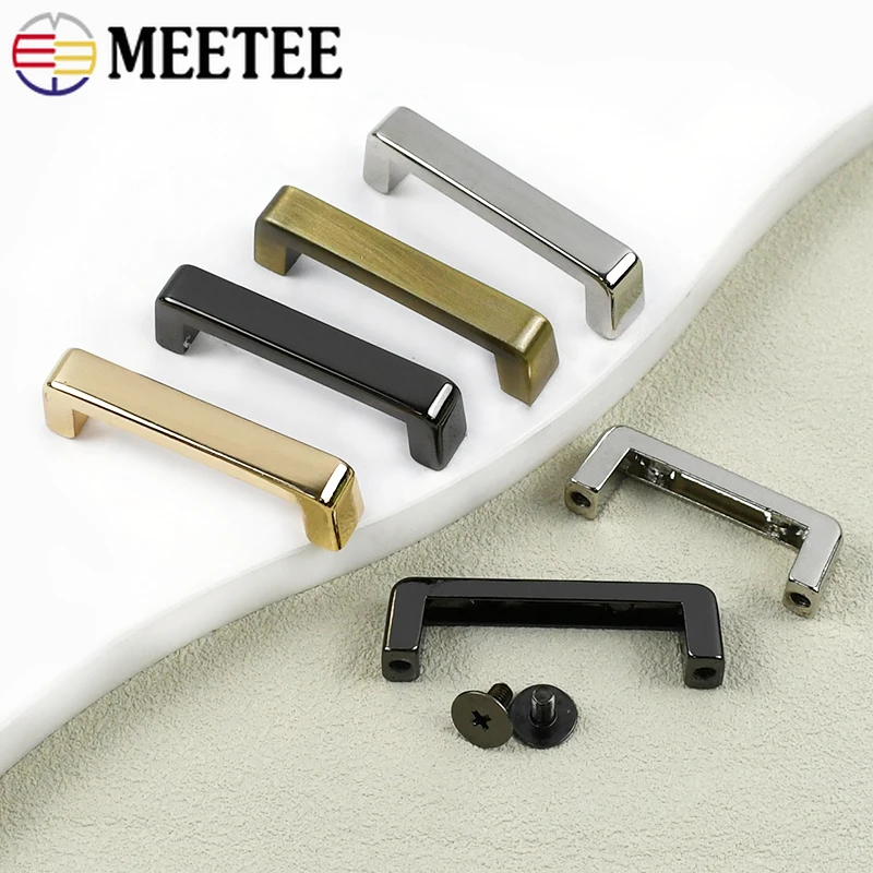 

4/10Pcs Meetee 13-38mm Metal Buckle Side Clip Hook Purse Handbag Strap Arch Bridge Connector Screw Clasp DIY Sewing Accessories