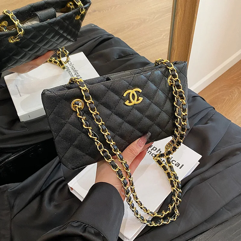 

Quilted small fragrance chain bag 2025 new high-end versatile shoulder armpit bag fashion