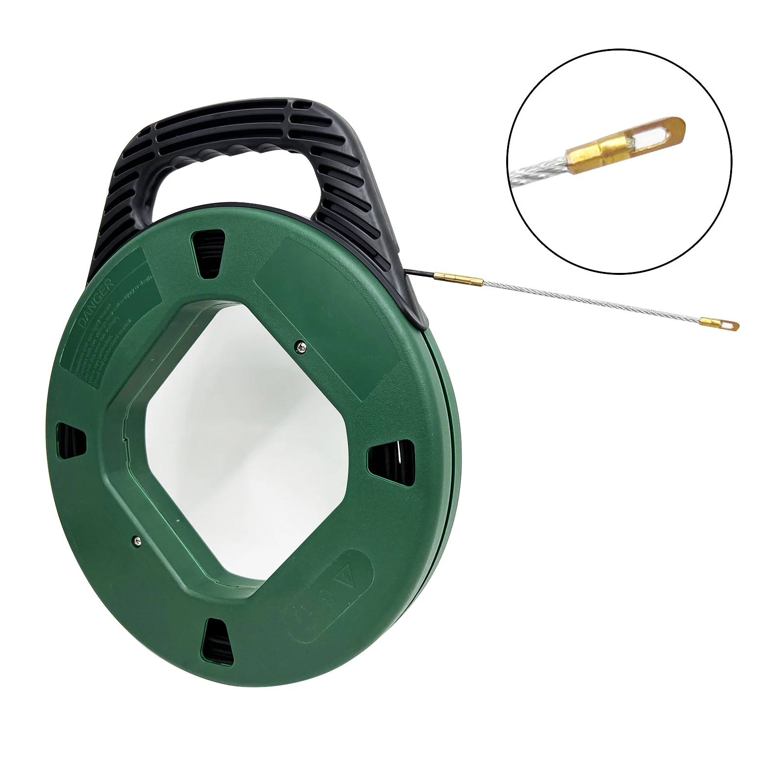 3mm 30m Fiberglass Fish Tape Rod Push Pull Line Cable Wire Reel Rodder Conduit Running Threader With Storage Box