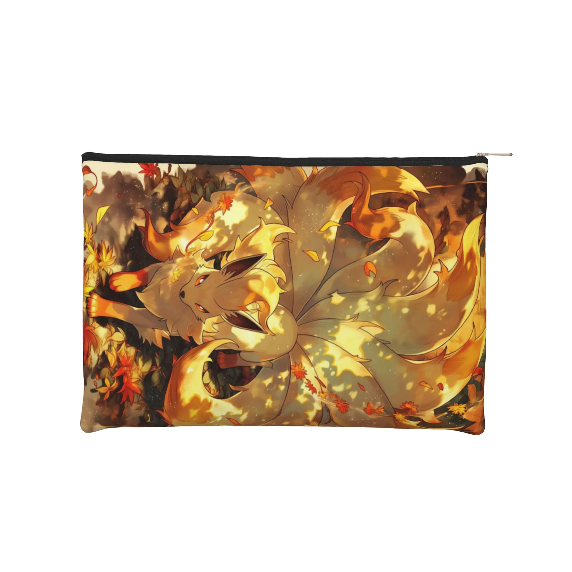 Bolsa ligera y bonita de Pokémon, bolsa de maquillaje, neceser con cremallera, organizador de maquillaje