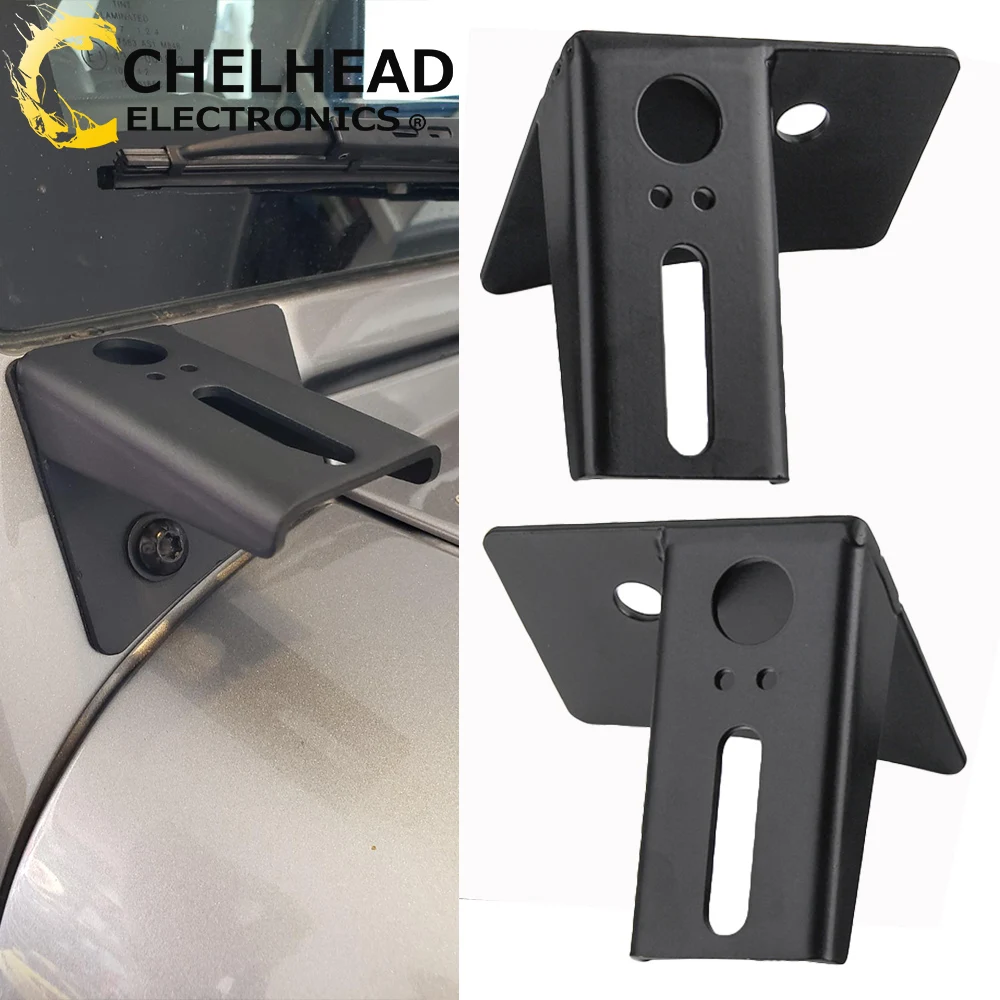 

Offroad Windshield Hinge Corner A-pillar Driving Led Work Pods Cube Light Mount Bracket Holder for Jeep Wrangler JK 2007-2018