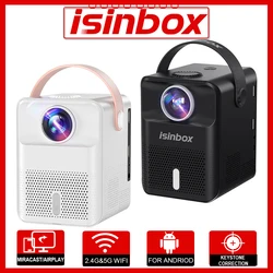 ISINBOX X8 Proyector portátil Android WIFI Cine en casa Proyector de cine Soporte 1080P Video Mini proyectores LED