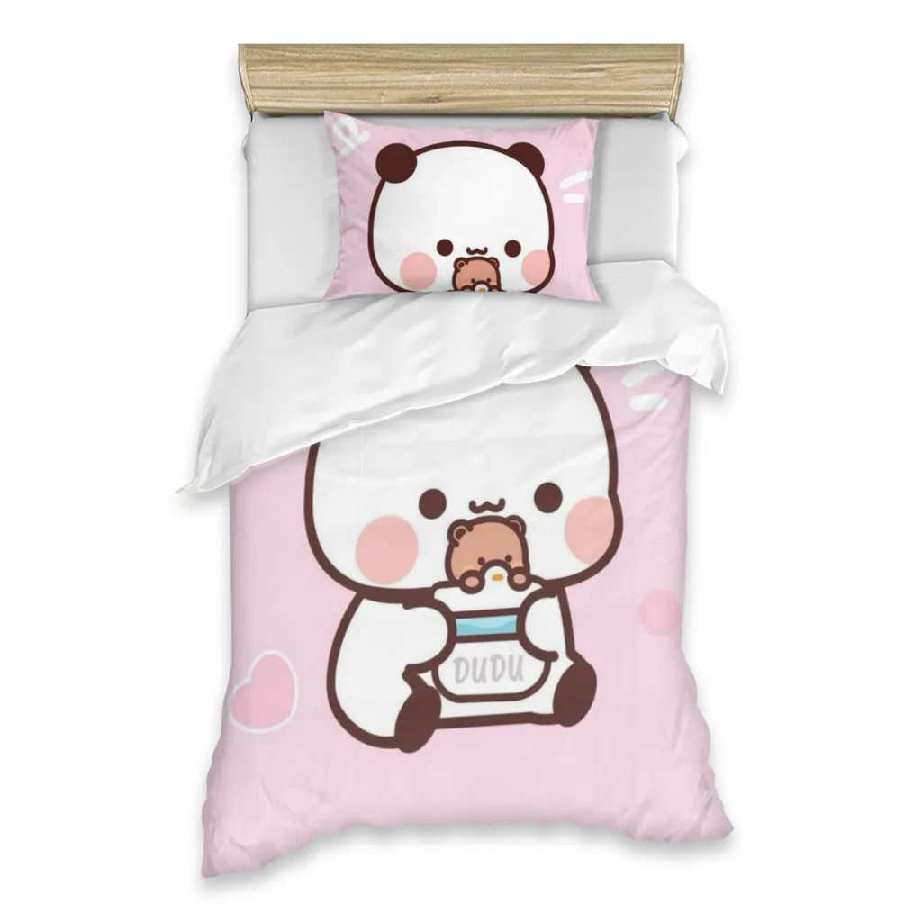 

DuDu Bear and BuBu Bear Bed Sheets Set Comforter Quilt Cover Duvets Single Bedding