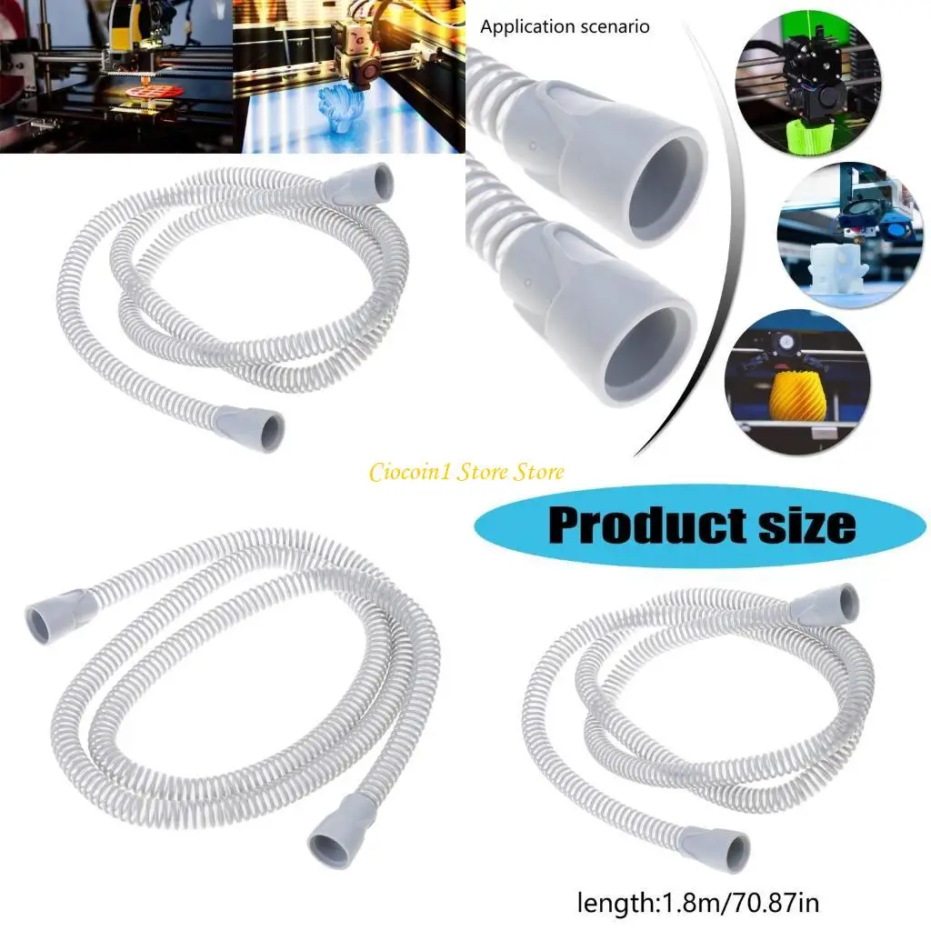 

A3PC мягкая гибкая вентиляционная труба 180 см. Вентиляционная трубка для Vzbot и Hevort 3D -принтеров