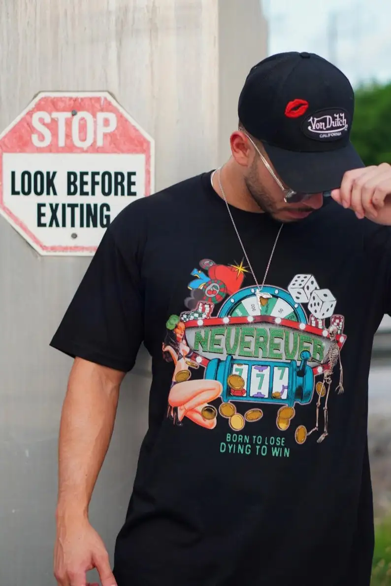 Born 2 Lose Vintage Graphic T shirt by Neverevermia