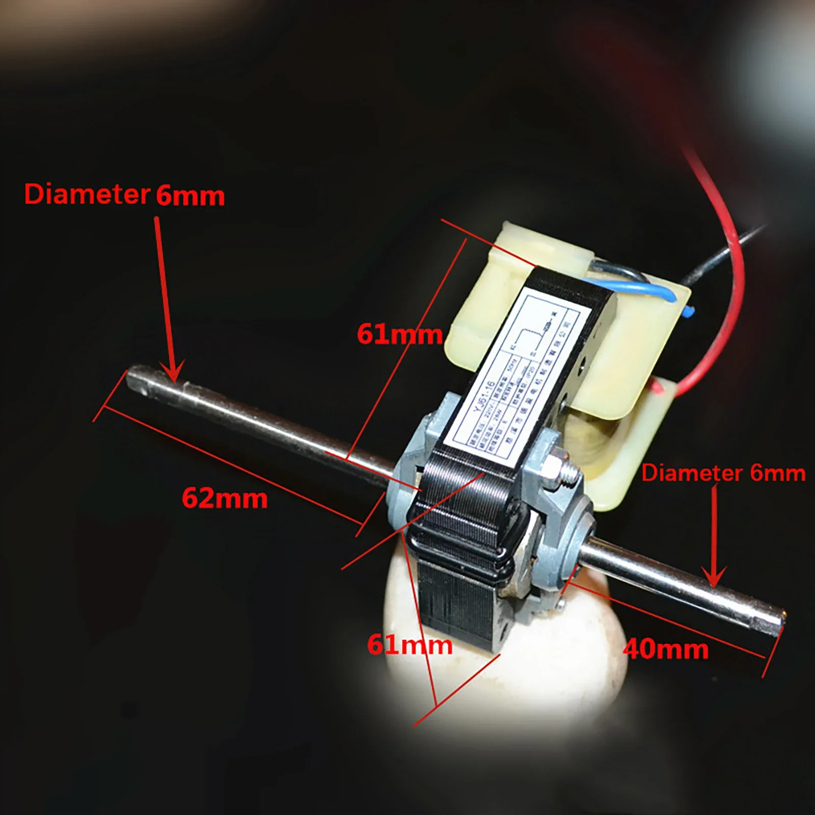 1 قطعة استبدال تستقيم سخان كهربائي المحرك YJ61-16 220VAC 28 واط المبرد المحرك الدافئة منفاخ الهواء التدفئة الملحقات