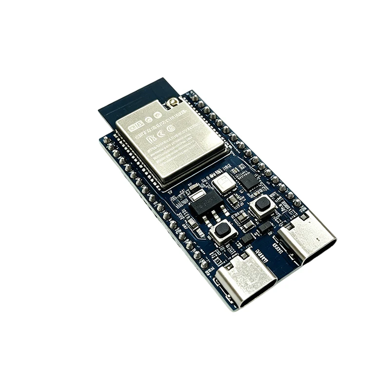 Płytka rozwojowa ESP32-C5-N4, niezmontowana, z listwą pinową, podwójnym portem Type-C, dwuzakresowym WiFi 2.4GHz i 5GHz oraz modułem Bluetooth ESP32C5 DevKit — zdjęcie produktu 5