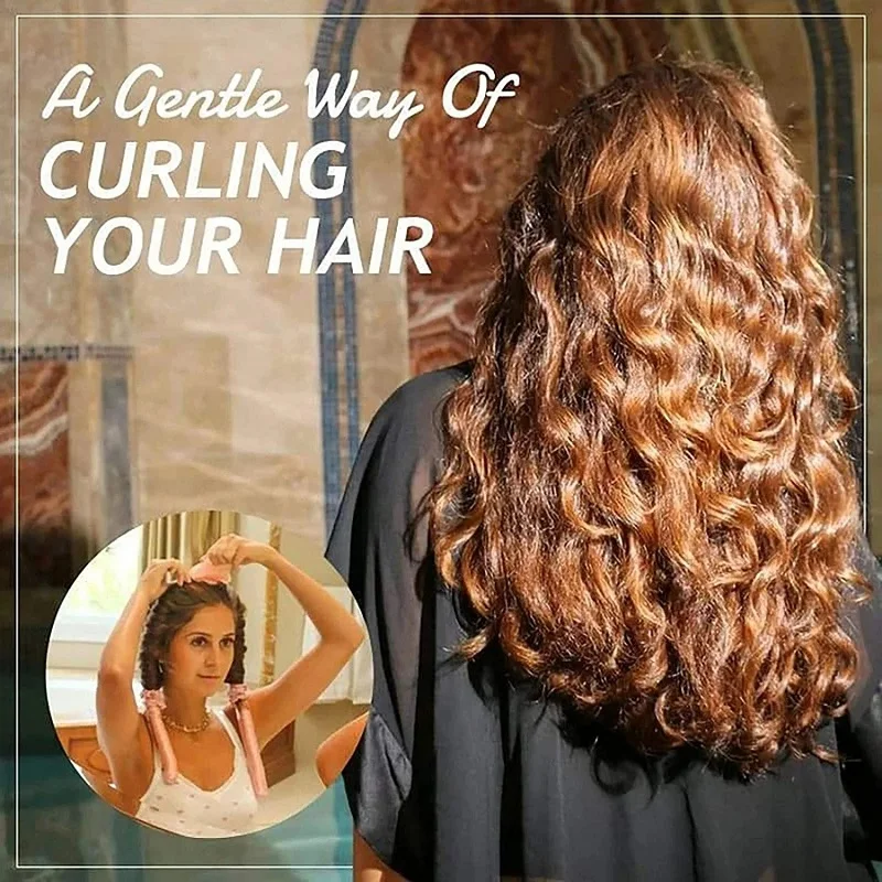 Woman Heatless Curling Rod Heatless Hair Curls Headband Make Hair Soft Shiny Hair Curler Practical DIY Hair Tool Accessorie