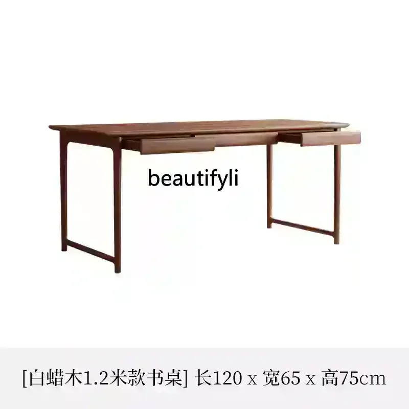 

Black walnut desk study living room calligraphy table new Chinese solid wood painting table, office computer desk