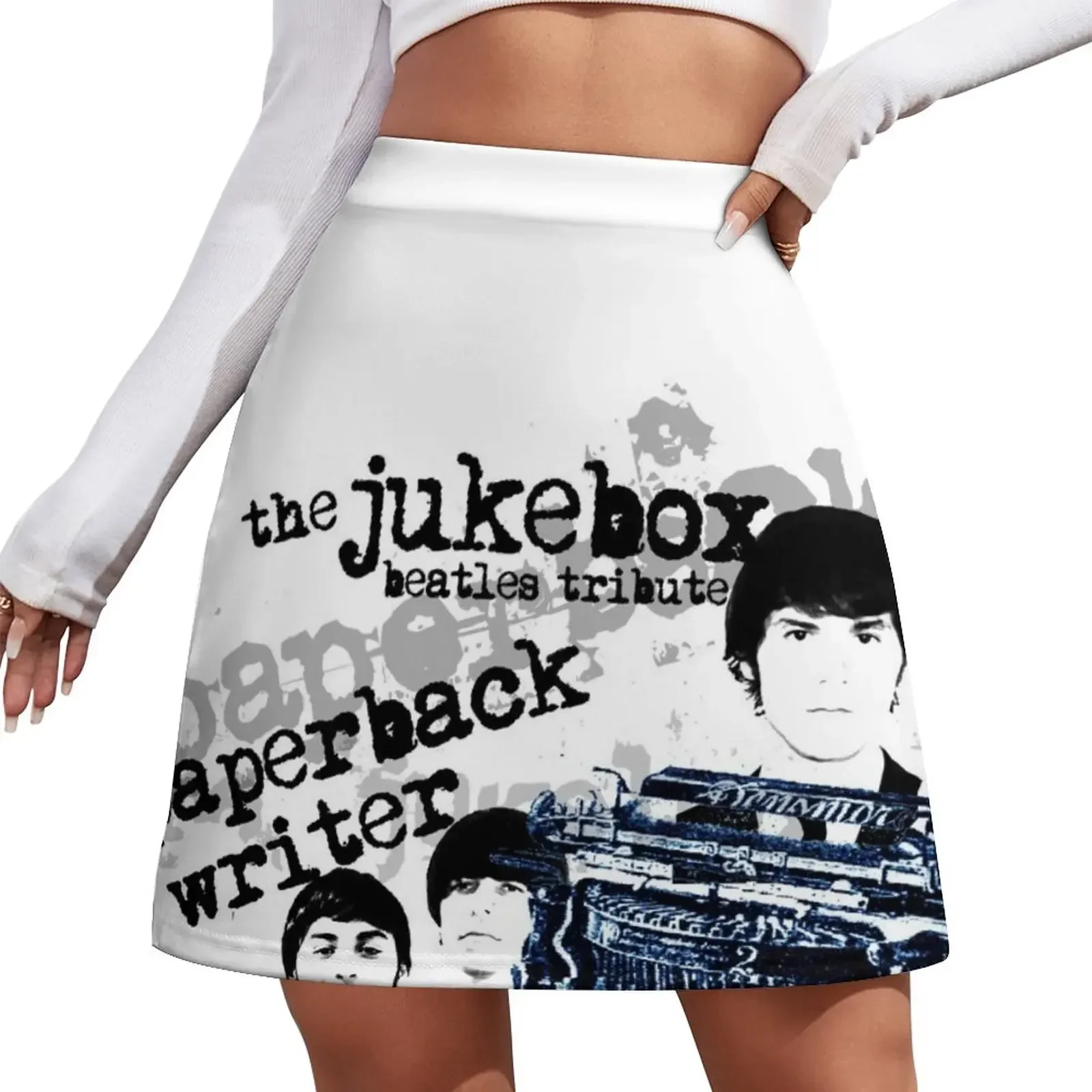 

Jukebox Paper Back Writer Mini Skirt Skort for women skirts for womens 2026 korean style clothing