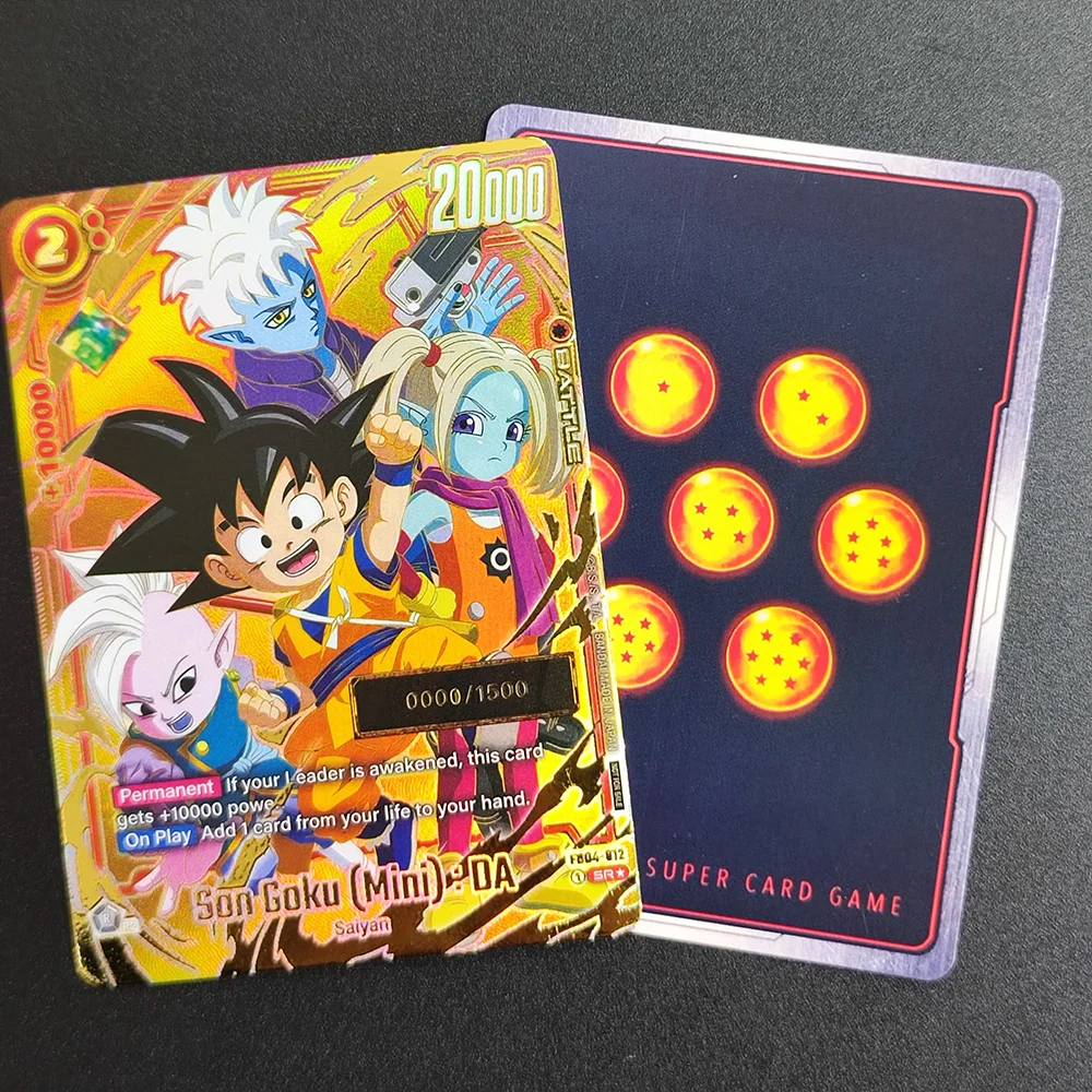 

Proxy Dragon Ball Son Card EN Son Goku Mini.DA FB04-012 0000 SaiyanSuper Rare Collectibles Card Single Classic Anime Cards Toys