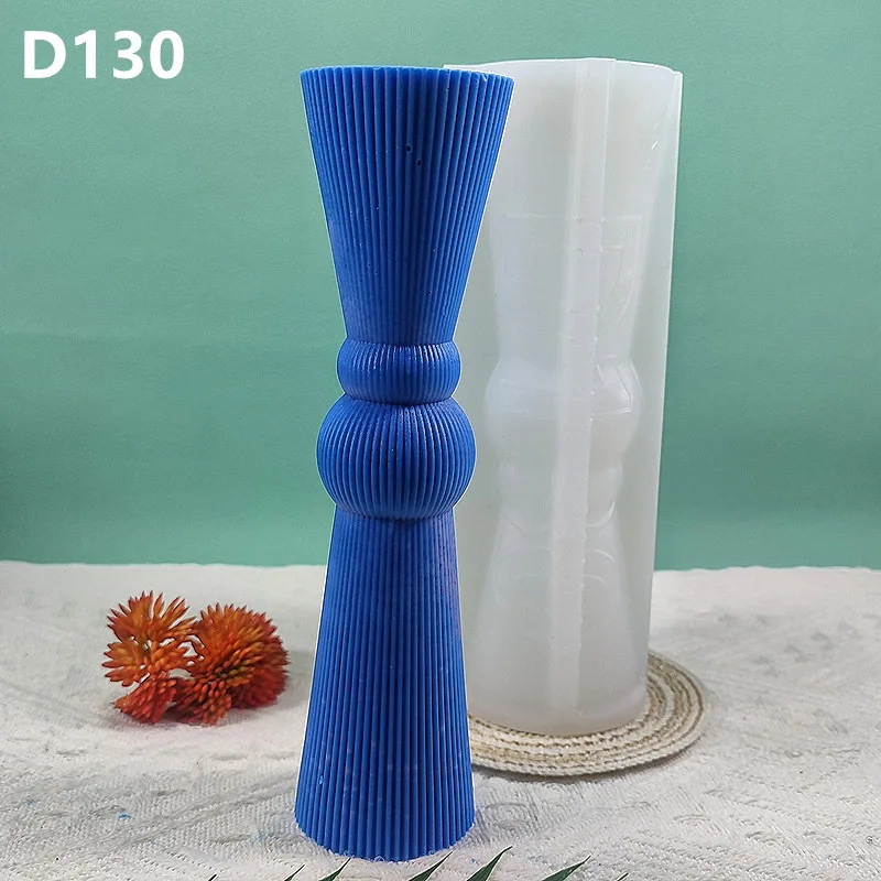 

D129130 Geometric Column Silicone Mold For Festive And Romantic Decoration Gypsum form Homemade Handicraft Gift Making Kitchen