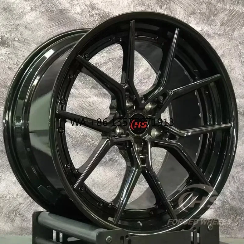 

18 19 20 21 22Inch 2-pcs Custom Gloss Black Forged Car Wheels Aluminum Forged Rims Hub 5x114.3 5x112 5x120 for G80 M3 M4