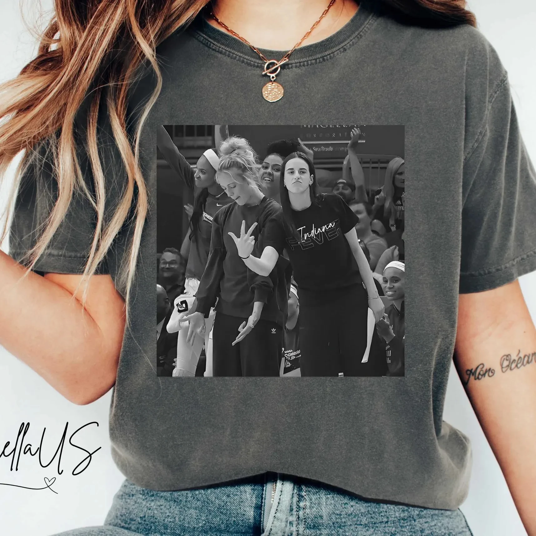 Camiseta de Sophie Cunningham, Camiseta de regalo para fanáticos de Sophie Cunningham, Camiseta de baloncesto para mujer, Baloncesto de Indiana