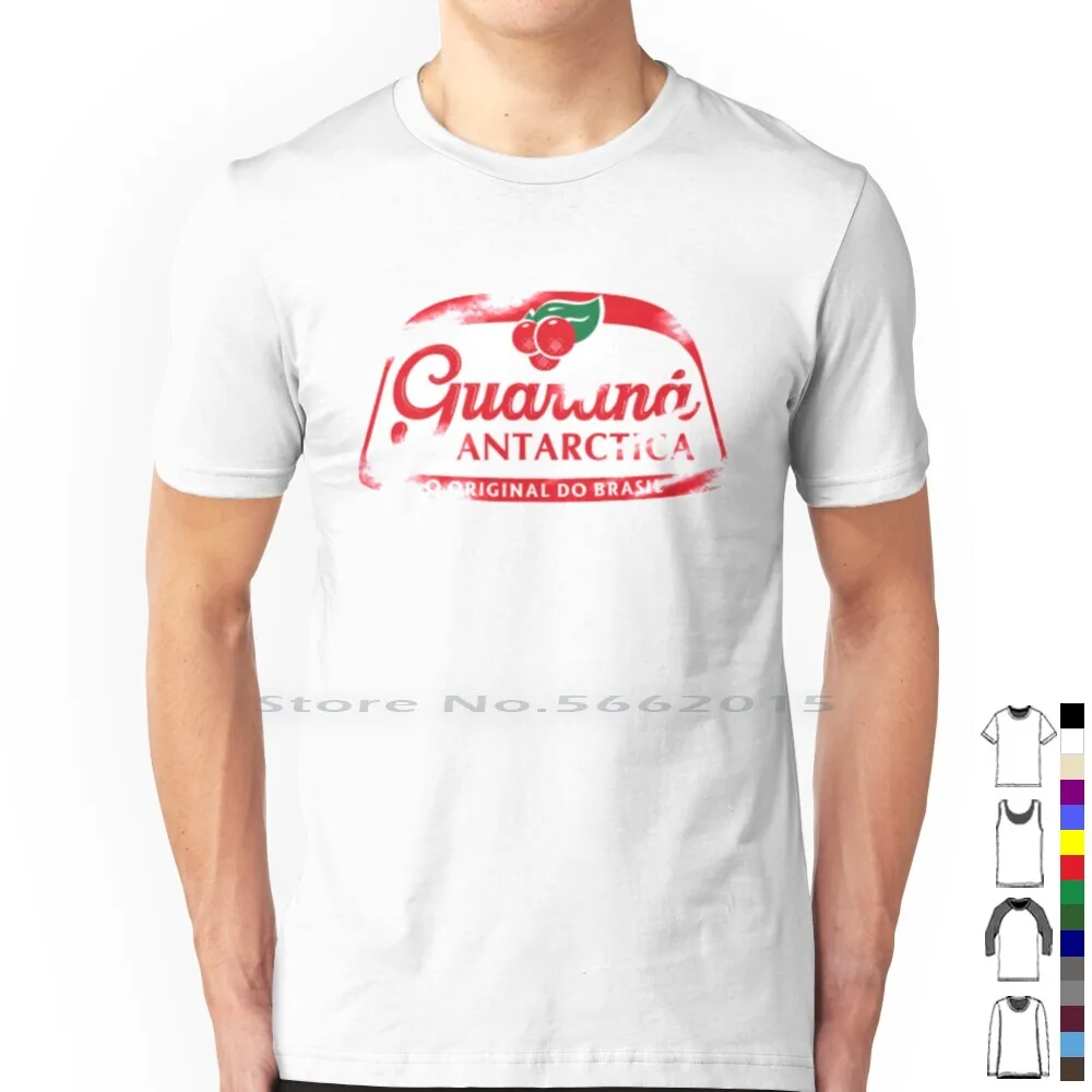 Camiseta de Guaraná Antarctica rayada, 100% algodón, bebida de Guaraná brasileña, planta suave, Guaraná Antarctica O Original de Brasil