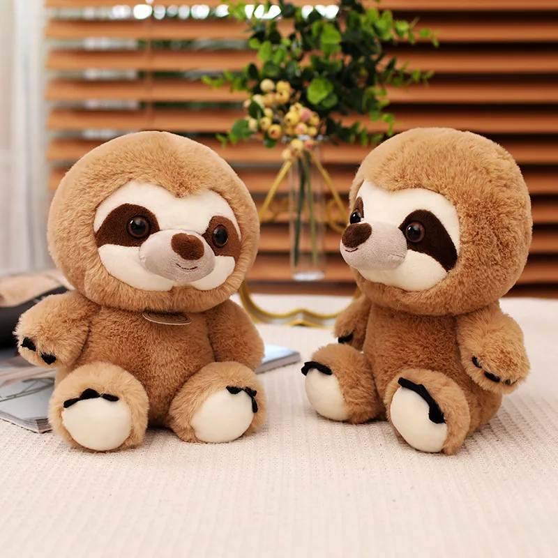 New 22/26/35cm Cute Sitting Sloth Plush Toy Kawaii Stuffed Animal Doll Baby Pillow Kids Girls Birthday Christmas Gift