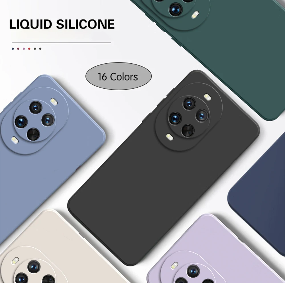 Luxury Phone Case for Huawei Nova 14 Pro Ultra 14Pro 14Ultra Nova14 5G Straight Edge Soft Liquid Silicone Candy Basic Back Cover